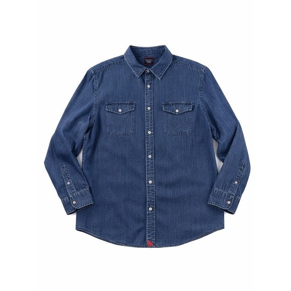 UNTUCKit Other - UNTUCKIT Men's Epluchage Buttondown Longsleeve Blue Denim Shirt XX-Large
